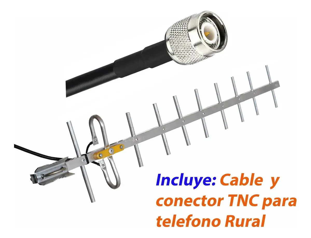Antena Yagi Para Telefono Rural Telcel Senwa Huawei +cab10mt