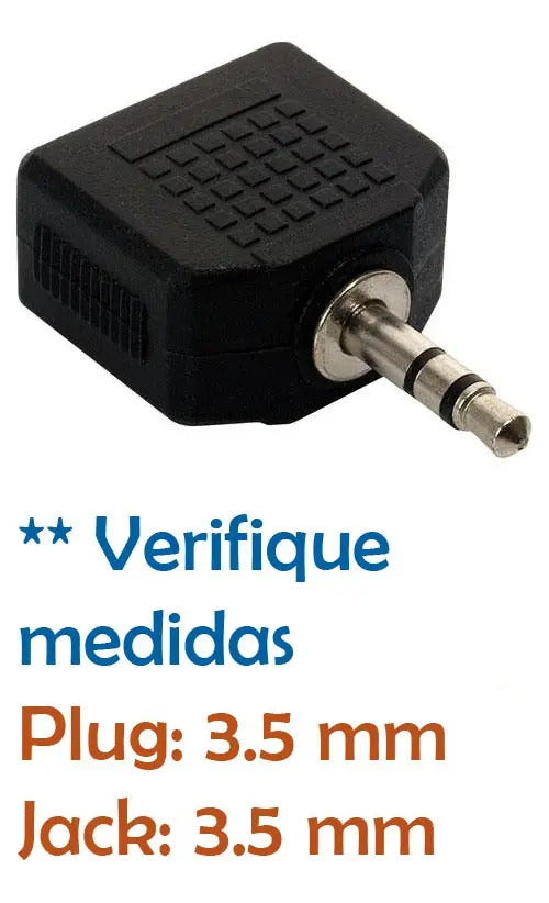 Adaptador De 1 A 2 Salidas De Audifonos Stereo 3.5mm 251-130