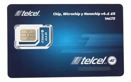 Chip Y Microchip Telcel 4g Lte Lada Cdmx Mexico