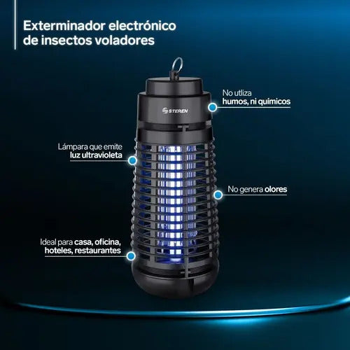 Insectronic Exterminador Mata Insectos Zancudos +lamparaextr
