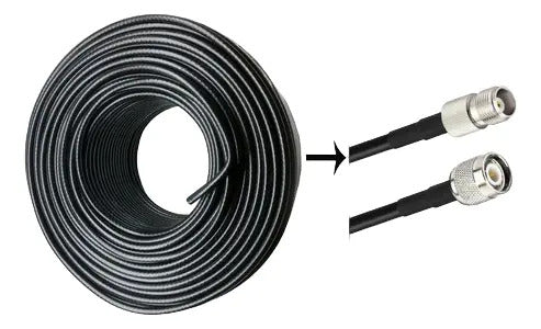 Cable Extension Coaxial Tnc De 10 Metros Para Telefono Rural