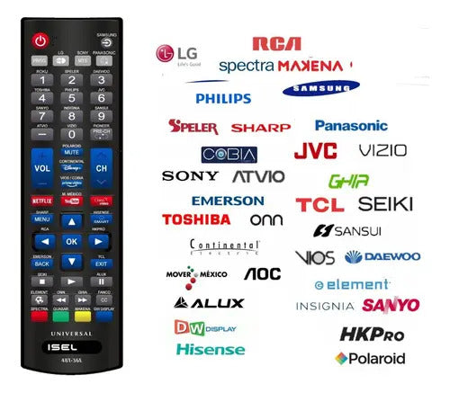 Control Universal Pantallas Smart Tv Y Normal 36 En 1