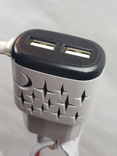 Cargador V8 Microusb De Pared 2 Puertos Usb Carga Rapida