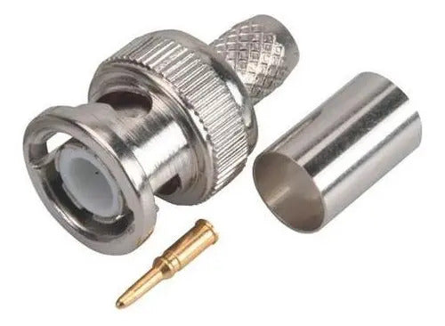 Conector Macho Tipo Bnc De Apretar Para Rg6 200-149