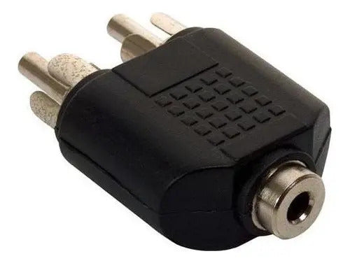 Adaptador De 2 Plugs Rca A Jack 3.5 Mm Estereo 251-032