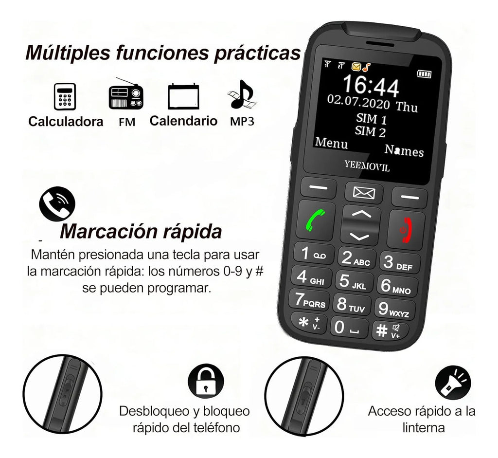 Celular 4g Adultos Mayores Con Botones Grandes Volumen Alto
