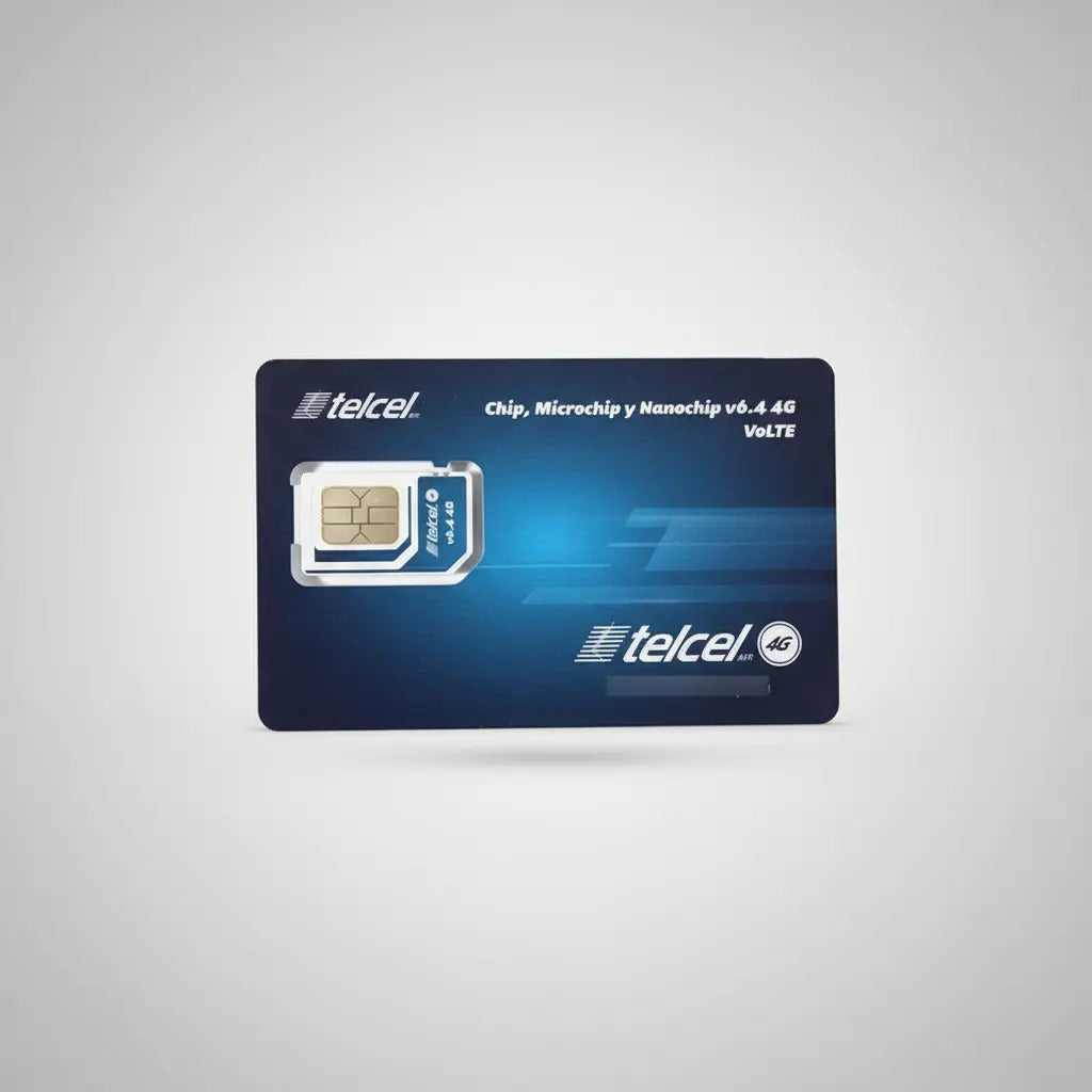 Chip Microchip Telcel 3g 4g Lte Para Cel. Lada Monterrey 81