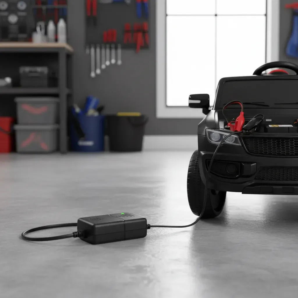 Cargador 12v 1300ma Para Batería De Carritos Electricos