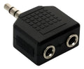 Adaptador De 2 Jacks 3.5 Mm A Plug 3.5 Mm Estereo 251-130