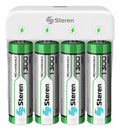 Cargador Steren Crg-016 Para Pilas Aa Ni-mh