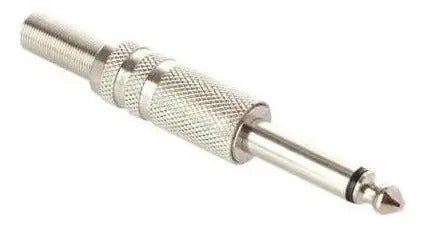 Plug De Audio De 6.3mm Monoaural Metalico P/soldar 250-105