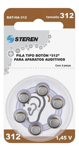 Pila Tipo Botón 312 Para Aparatos Electronicos Bat-ha-312
