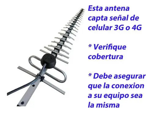 Antena Yagi Para Modem Router 4g Alcatel Hh41nh 40elem +15mt