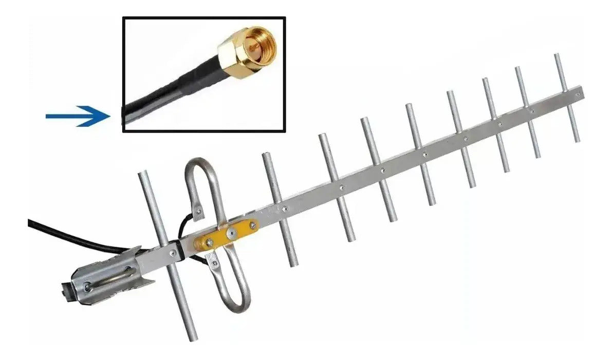 Modem Rt Wifi Internet 4g + Chip Y Antena Yagi 20mts Blanco