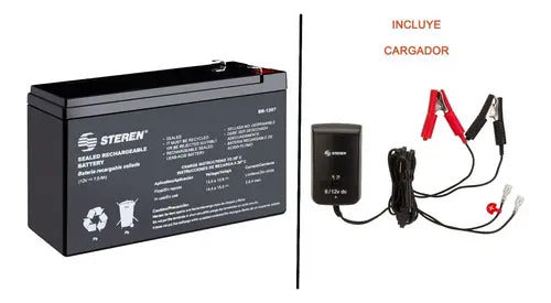 Bateria Pila Recargable 12v 7ah Para Alarmas Ups + Cargador