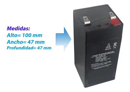 Batería Recargable 4v 4ah Acido Para Bascula Torrey L-pcr-40
