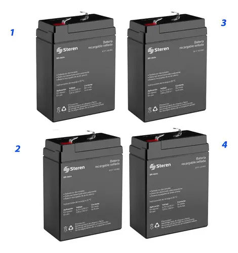 4pila Bateria Recargable 6v 4ah Para Bascula Torrey L-pcr-40