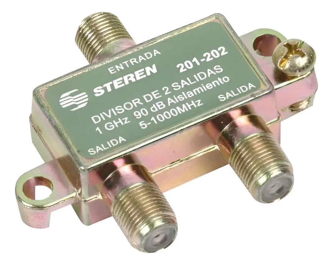 Divisor De 2 Salidas, De 75 Ohms, 1 Ghz, 90 Db 201-202