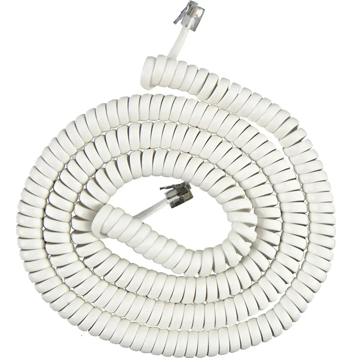 5pz Cable Telefónico Espiral De 7m Para Teléfonos De Linea