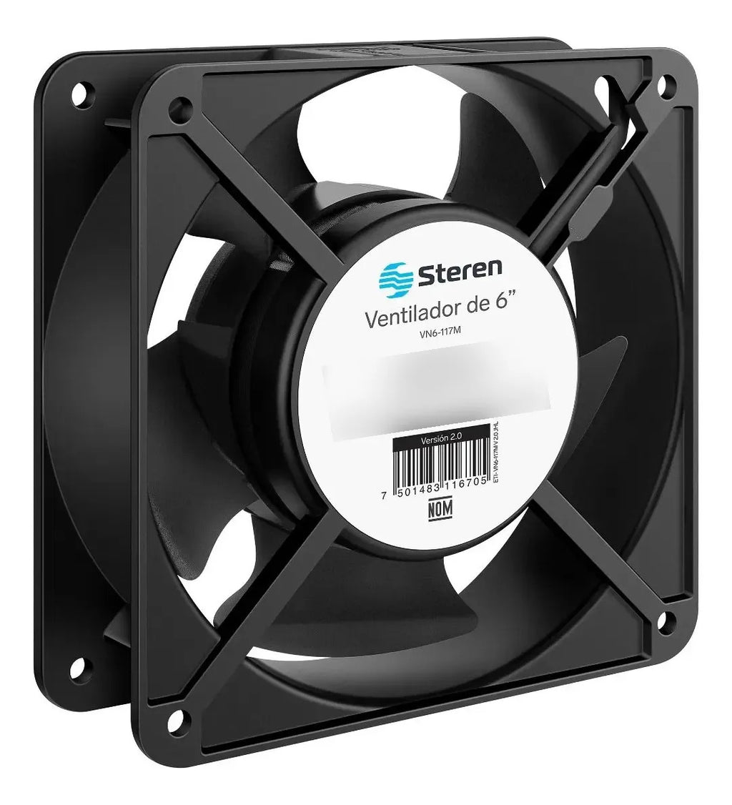 Ventilador De 6 Pulgadas, 117 Vca, 18 W, De Metal Vn6-117m