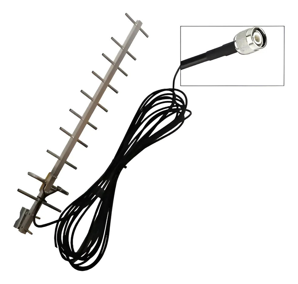 Antena Yagi Para Telefono Rural Telcel Huawei F317 Cable20mt