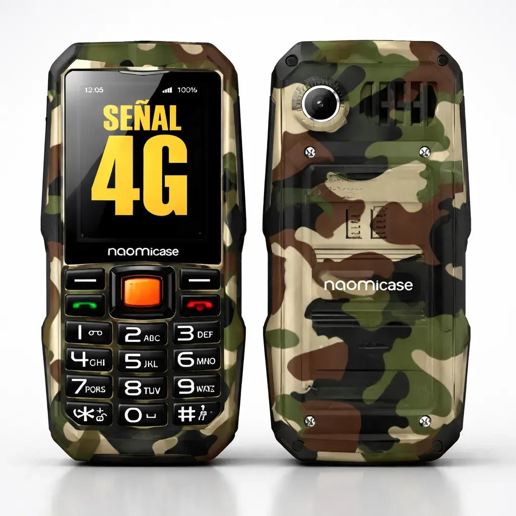 Teléfono Celular Uso Rudo Para Adultos Mayores + Chip Unefón