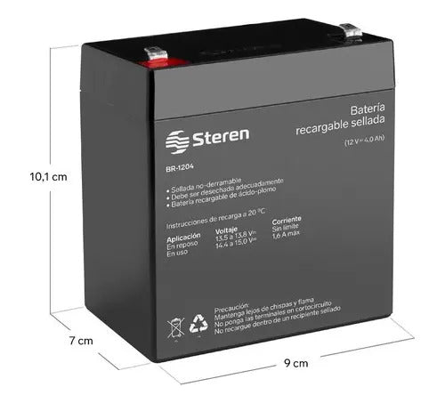 Bateria Recargable 12v 4ah Para Alamas Ups +cargador
