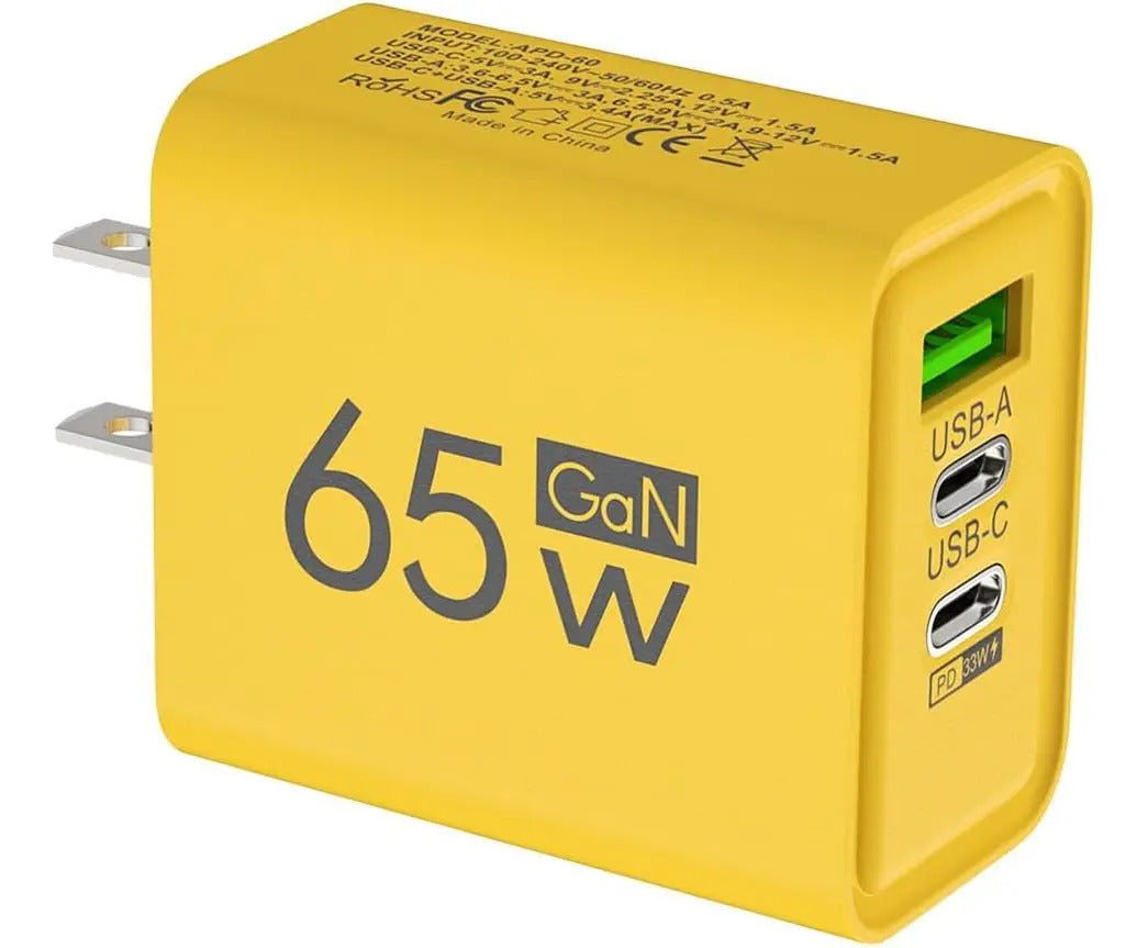 Cubo Cargador De Telefono 65w Usb Tipo C