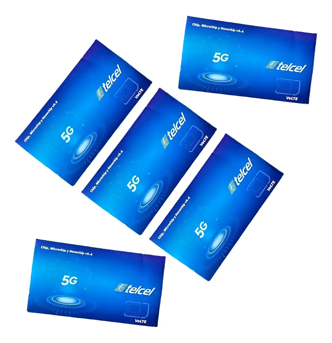 5pz Chip Microchip Telcel 3g 4g Lte Lada Guadalajara 33