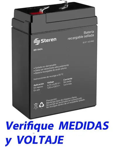2pila Bateria Recargable 6v 4ah Para Bascula Torrey L-pcr-40