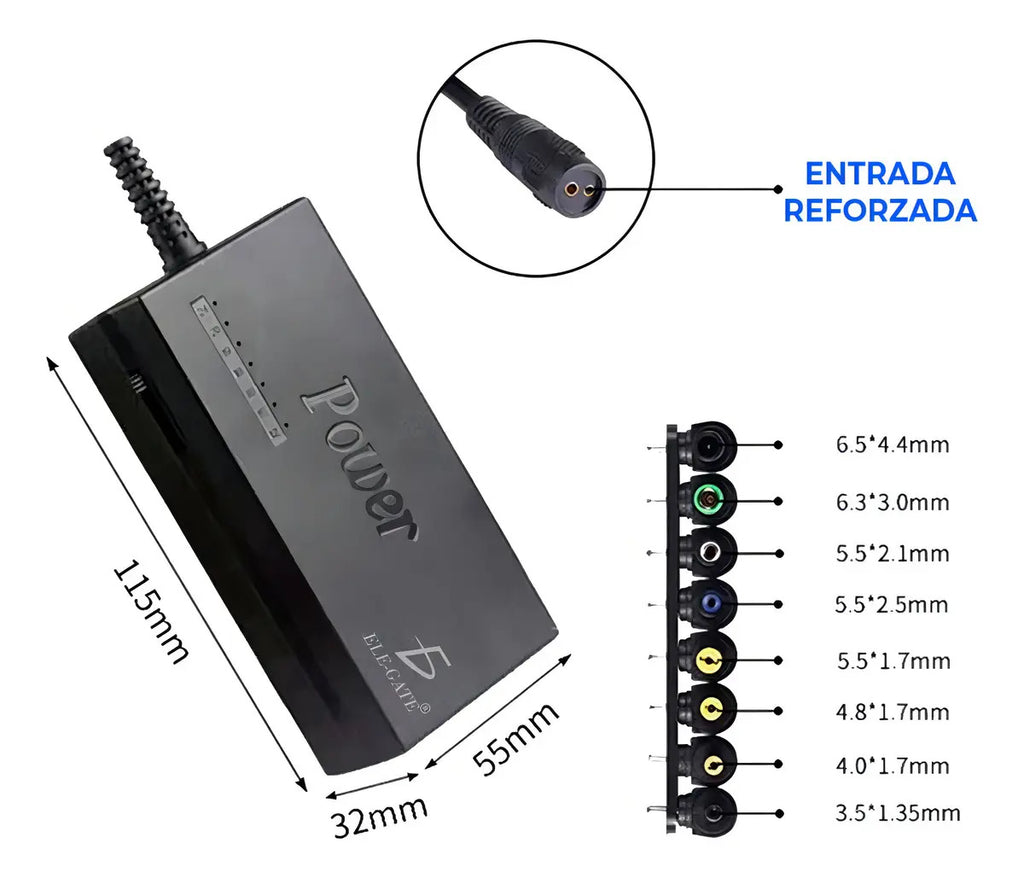 Cargador Universal Para Computadora Laptop Con 8 Entradas