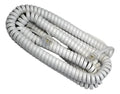 5pz Cable Telefónico Espiral De 7m Para Teléfonos De Linea