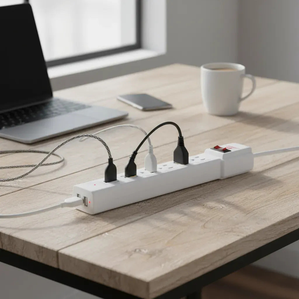 2pz Barra Multicontactos Aterrizada Con 2 Puertos Usb