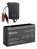 Batería Steren Pila Br-0612 6v 12ah Recargable Con Cargador