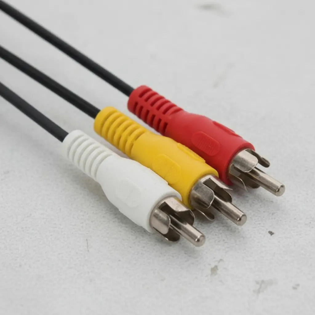 Cable De Audio-video 3 Plugs Rca A 3 Plugs Rca 1.8mt 206-276