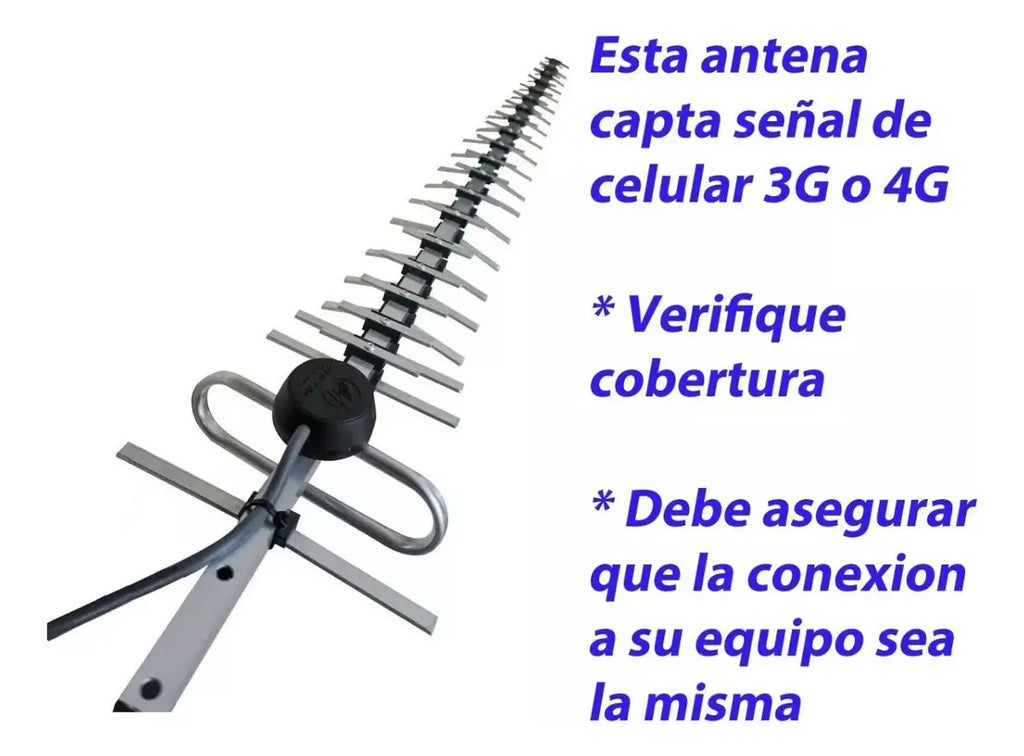 Antena Yagi 40elementos Para Modem 4g Huawei B310s-518/15mts