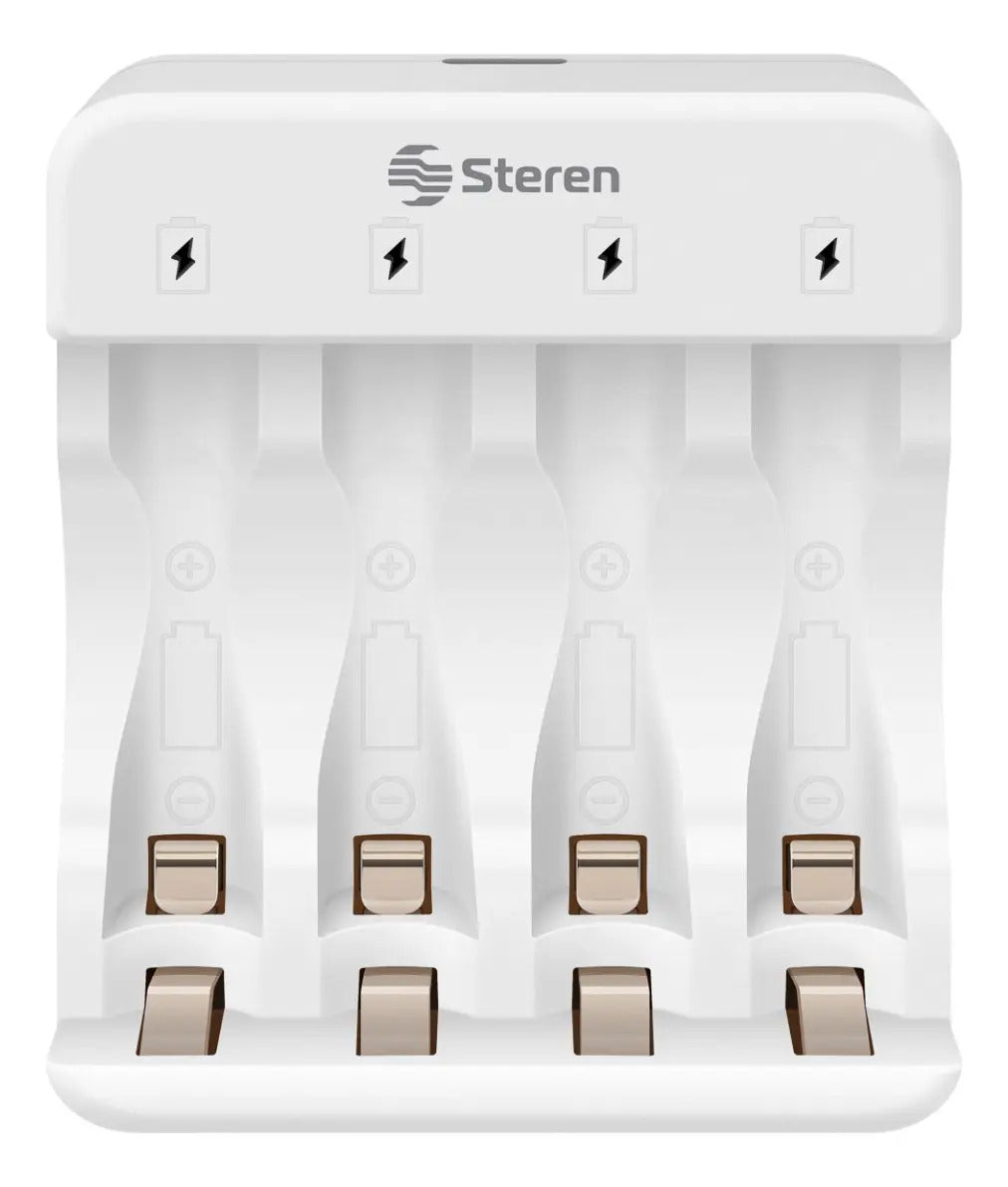Cargador Steren Crg-016 Para Pilas Aa Ni-mh