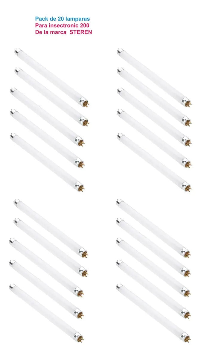 20pz Lamparas De Luz Uv 10 Watts Para Insectronic 200 Steren