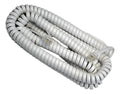 2pz Cable Espiral Plug A Plug Rj9 7m Para Teléfono Telmex