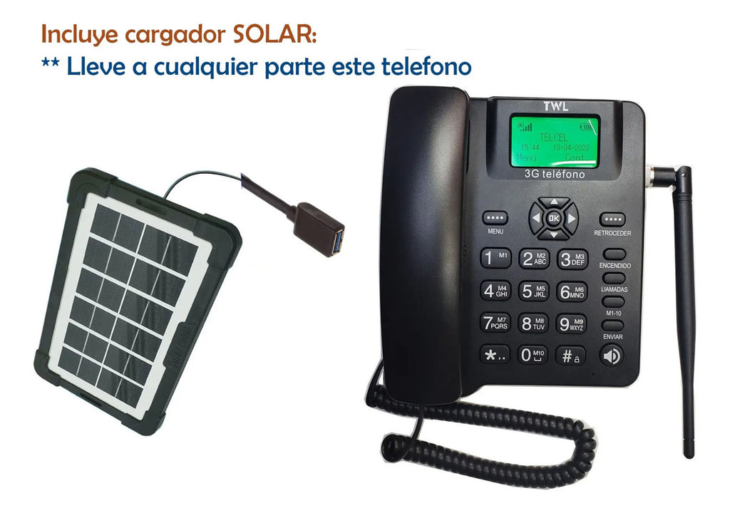 Pack Telefono Rural 3g Remplaza A Huawei F317 +chip Telcel