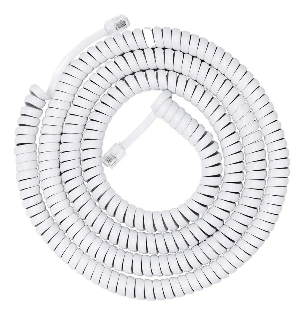 Cable Telefónico Espiral De 7m Para Teléfonos De Linea