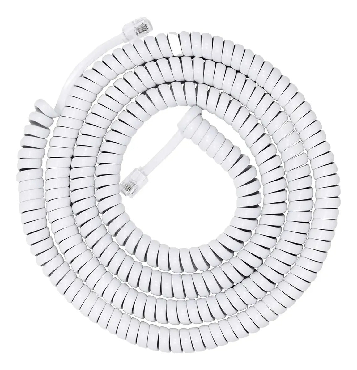Cable Telefónico Espiral De 7m Para Teléfonos De Linea
