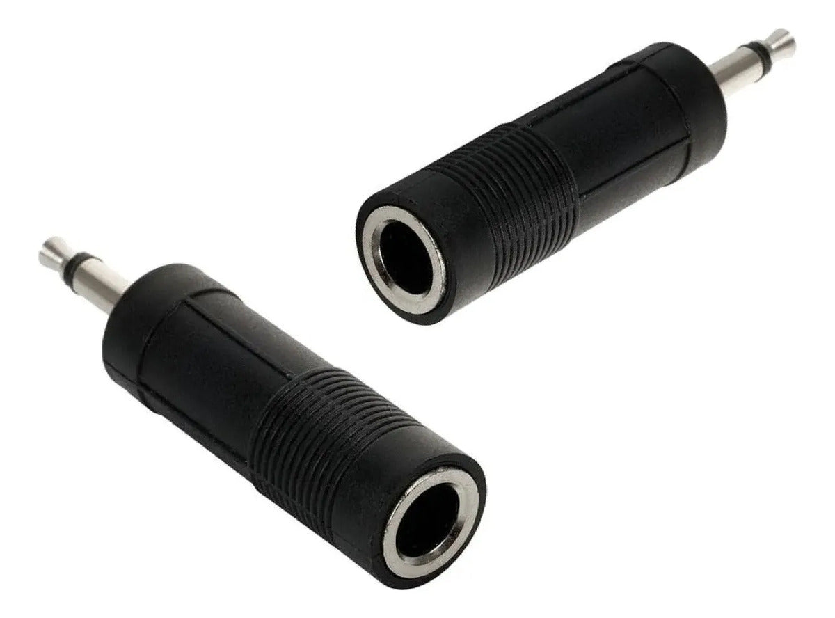 2pz Adaptador Jack 6,3 Mm A Plug  3,5 Mm Monoaural 251-175