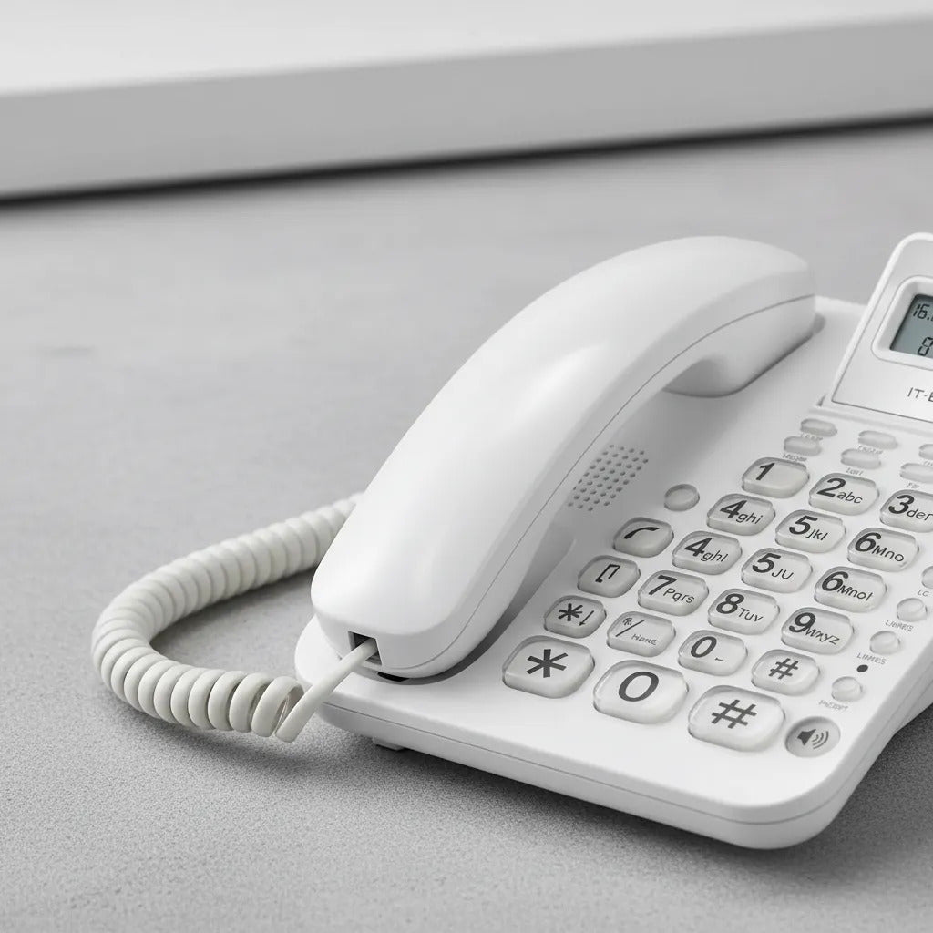 Teléfono Fijo Pantalla Lcd Manos Libres Para Casa Oficina
