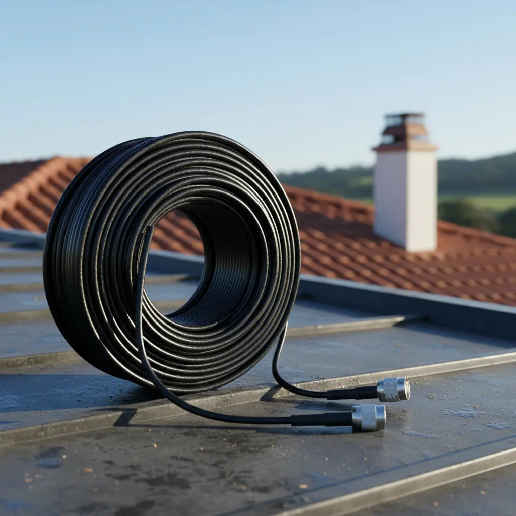 Cable Extension Coaxial Tnc De 5 Metros Para Telefono Rural