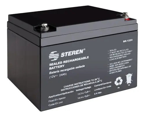 Bateria Pila Recargable 12v 24 Ah Para Planta Solar Nueva !!
