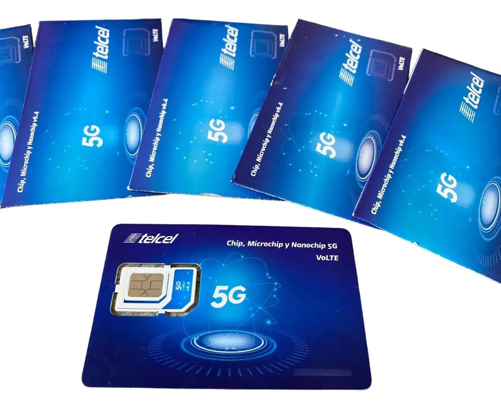 5pz- Chip Y Microchip Telcel 4g Lte Lada 444 San Luis Potosi