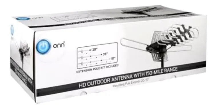 Antena Digital Hd Para Tv Exterior Giro Motorizado Tvant-100