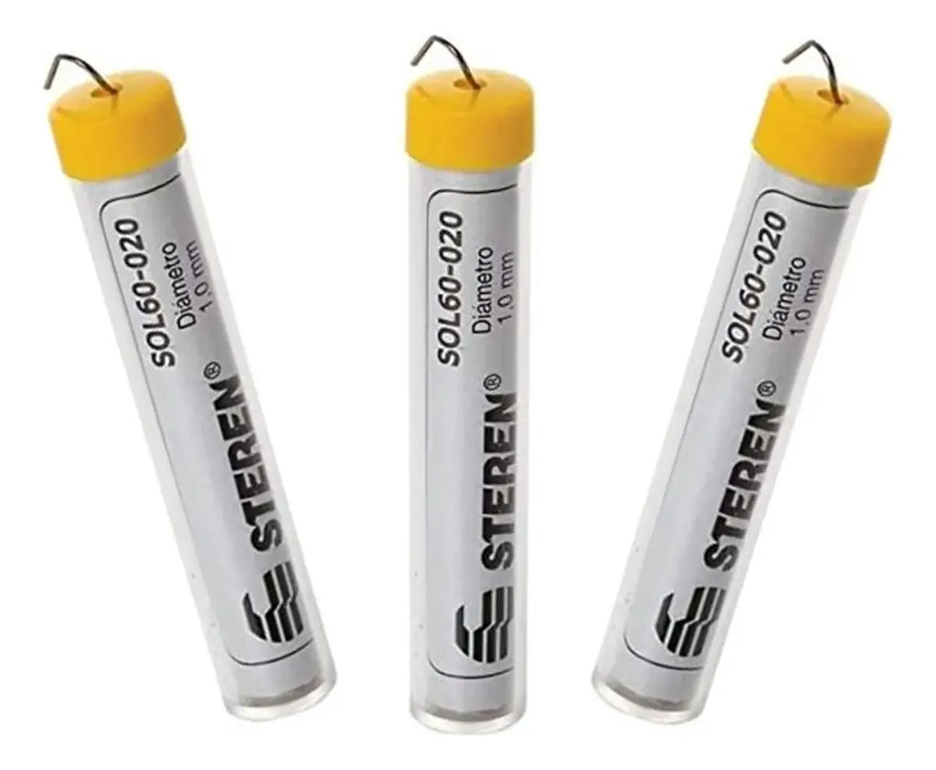 3pz Tubo 17 Gramos De Soldadura Aleación Estaño/plomo +pasta