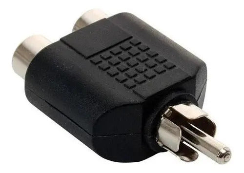 Divisor Adaptador De 2 Jacks Rca A Plug Rca Steren 251-010